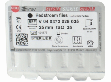 Hedström files 73/ 35 25mm sterile 6pcs
